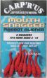 Mouth Snagger - Biały robak - czerwony - Carprus